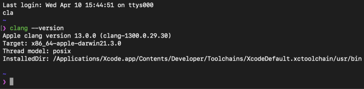 Checking Clang Version Checking Clang Version