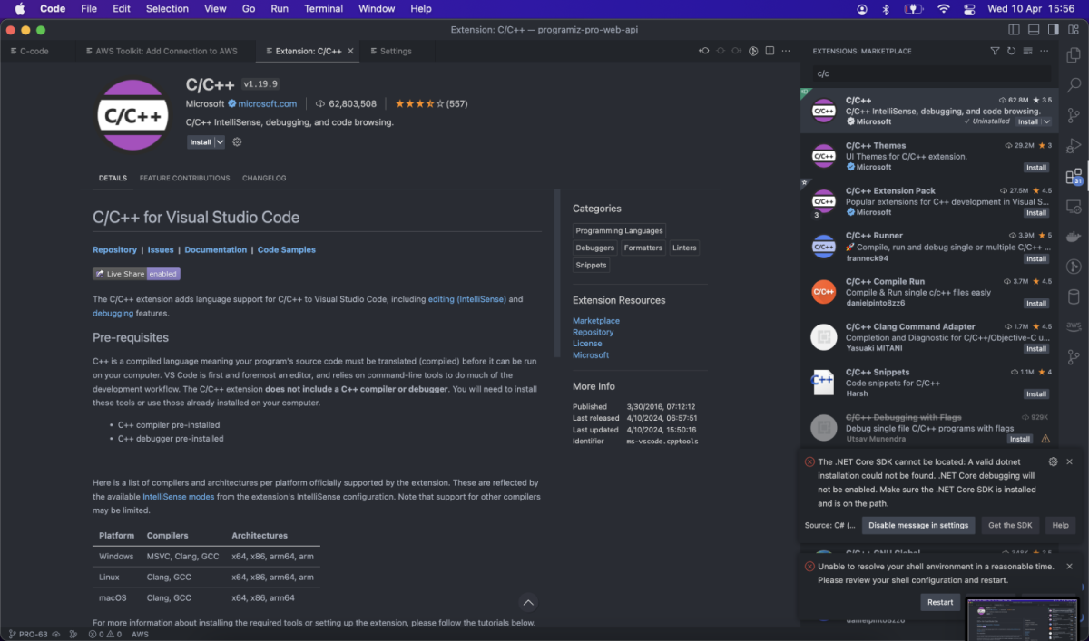 Installing C Extension in macOS Installing C Extension in macOS