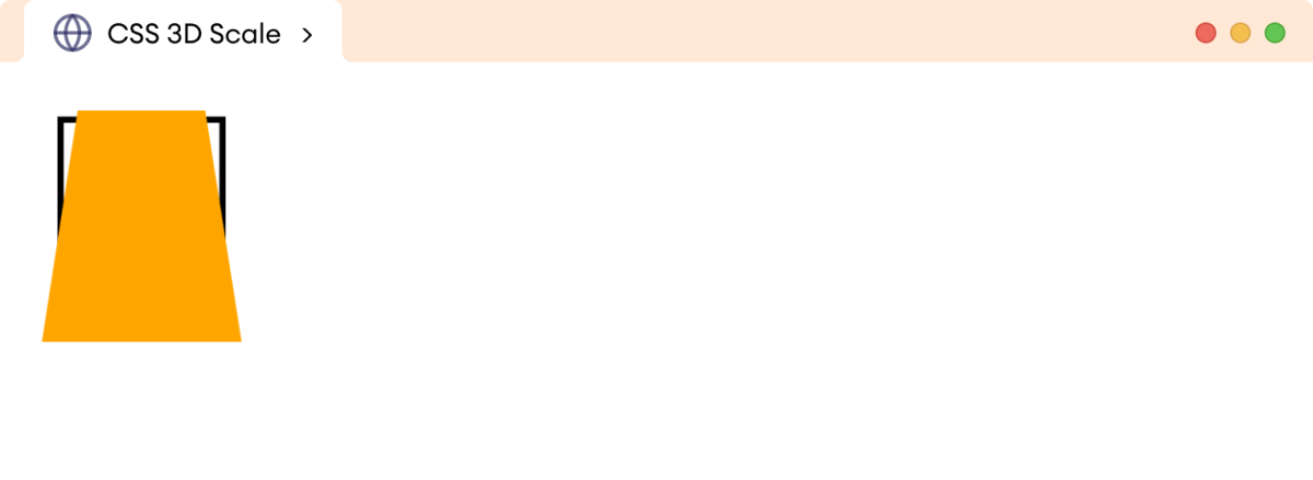 CSS 3D Transform Scale Example CSS 3D Transform Scale Example