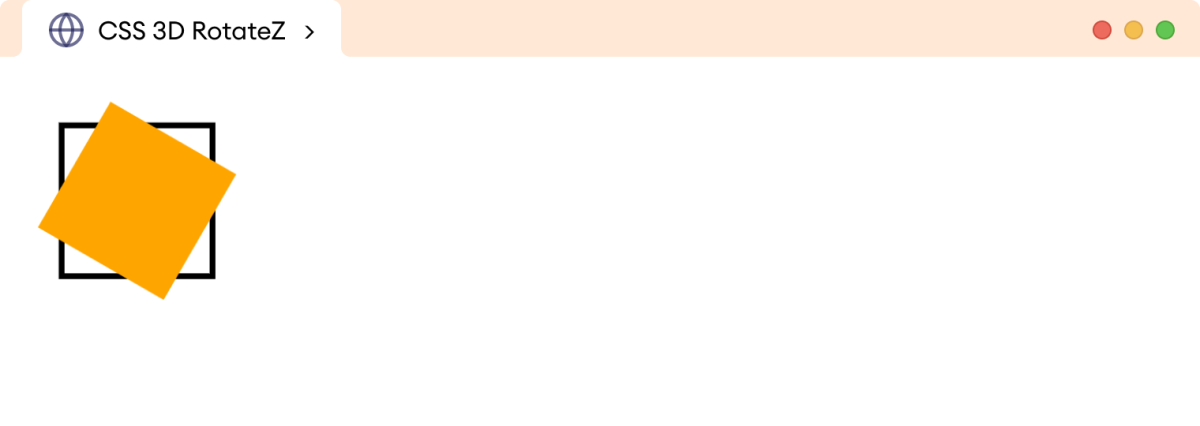 CSS 3D Transform RotateZ Example CSS 3D Transform RotateZ Example