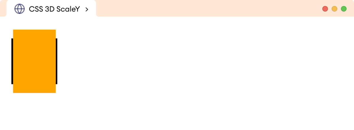 CSS 3D Transform ScaleY Example CSS 3D Transform ScaleY Example