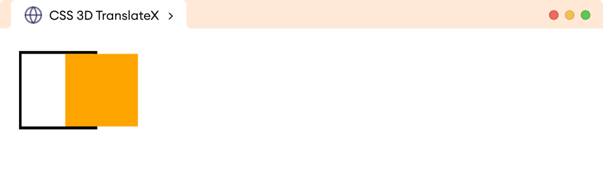 CSS 3D Transform TranslateX Example CSS 3D Transform TranslateX Example