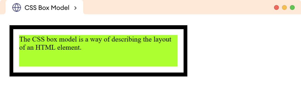 CSS Box Model Example CSS Box Model Example