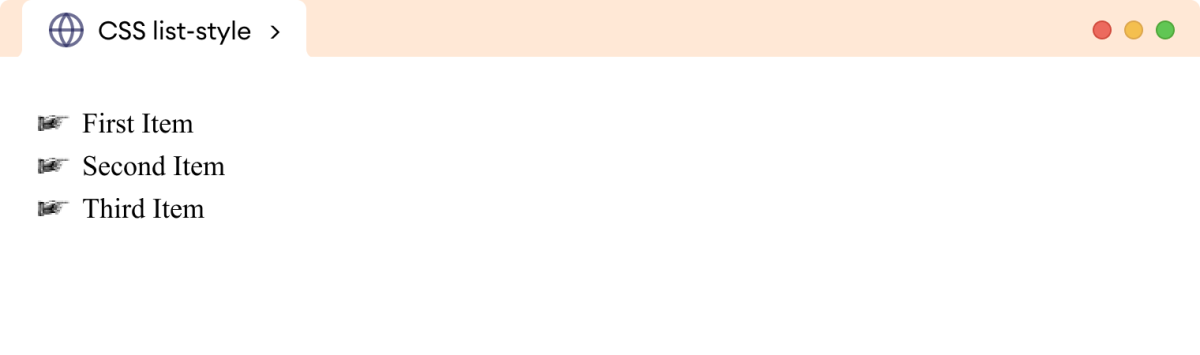 CSS List Style Example CSS List Style Example