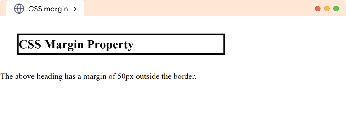 CSS Margin Example CSS Margin Example