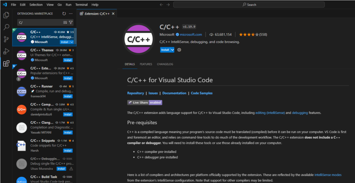 Installing C Extension in Windows Installing C Extension in Windows