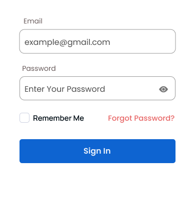 HTML Form A sample form