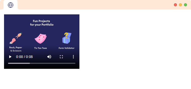HTML Video poster example Sample Video