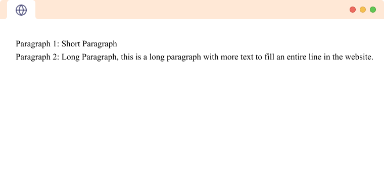 Two HTML Paragaphs Multiple HTML paragraphs